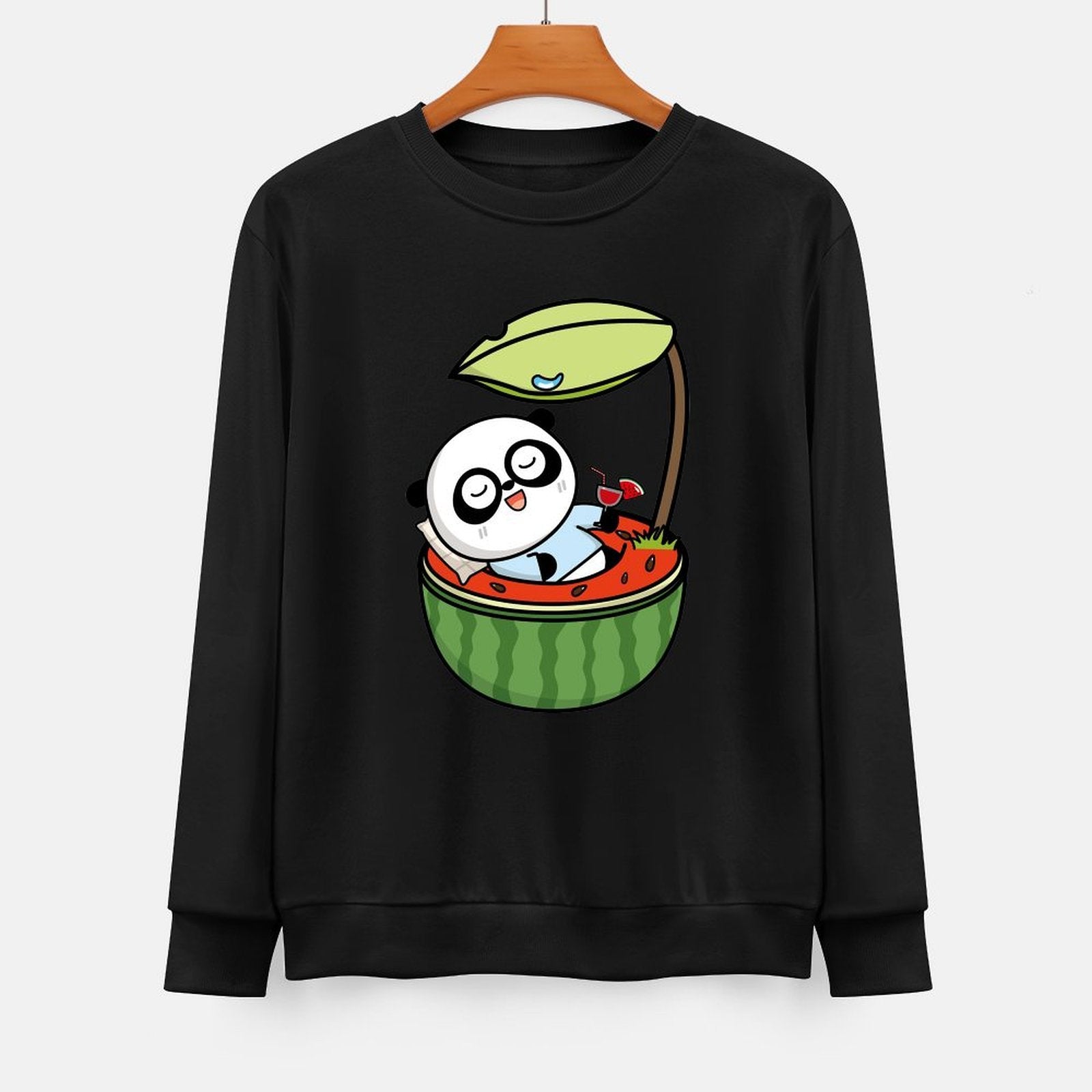 Front Patterned Long Sleeve TopEssentialFit Classic Fit